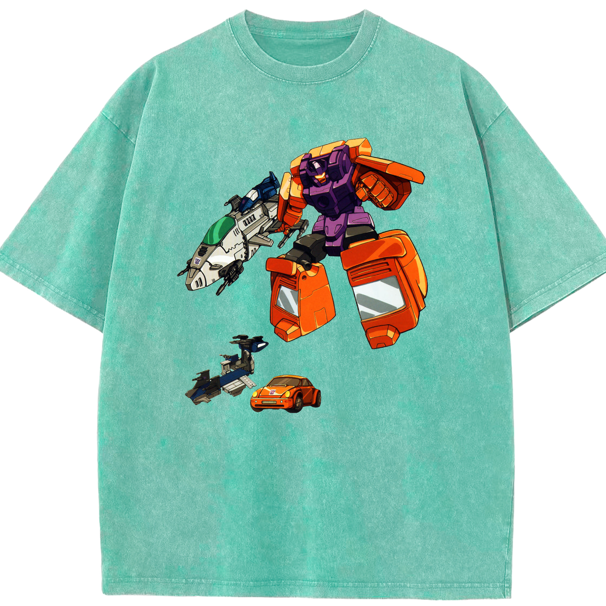 （画像用）  綿100% ヴィンテージ風 半袖Tシャツ（フロントプリント）